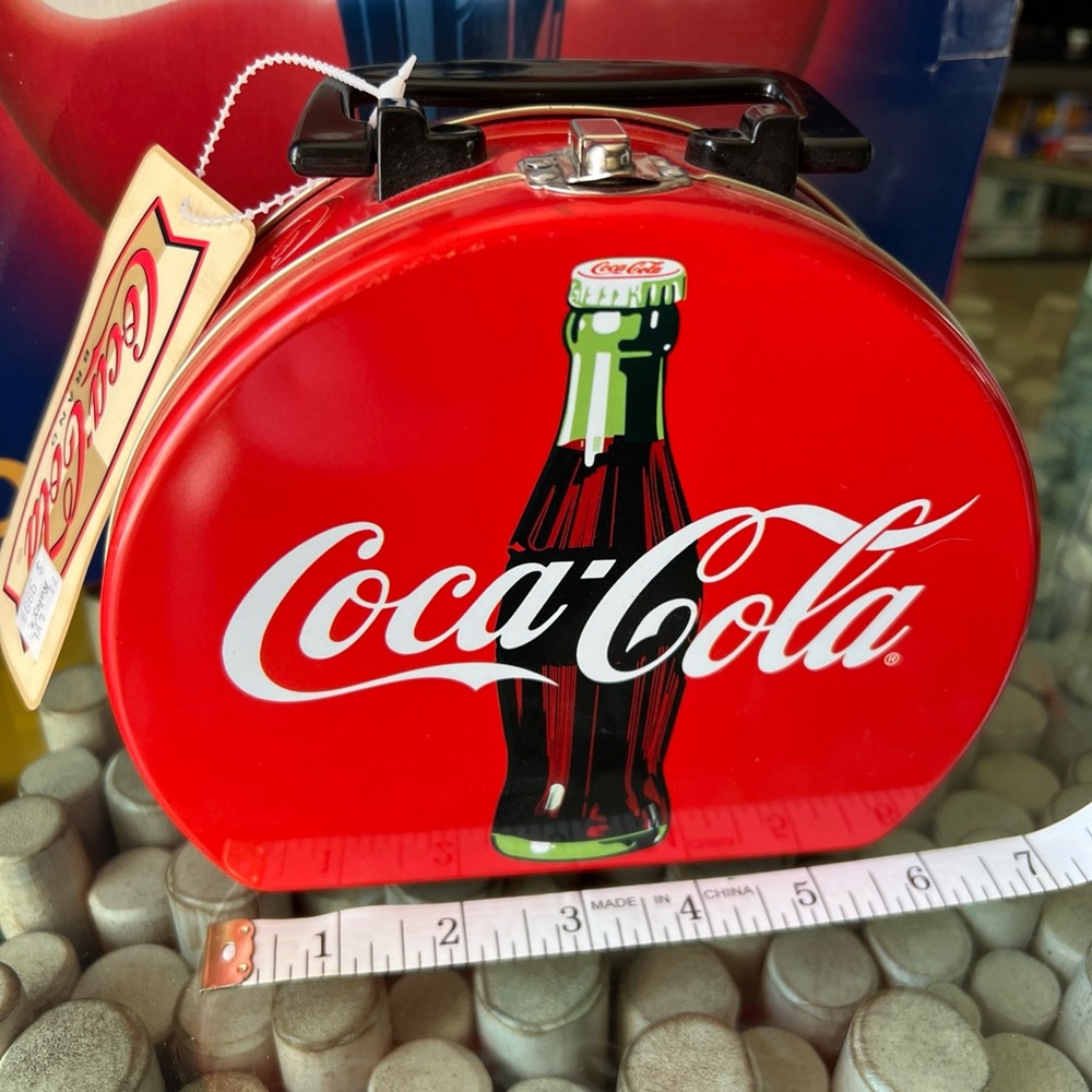 Coca-Cola Red and Black Tin Lunchbox